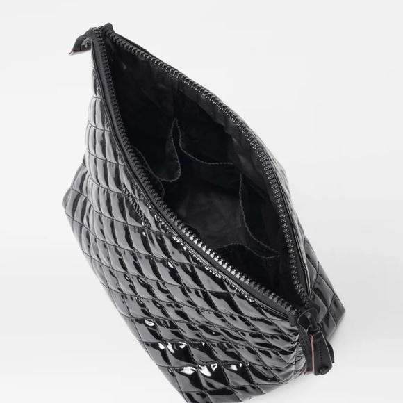 NWOT MZ Wallace Large Zoey Cosmetic in Black Lacquer - PRICED TO SELL FAST! - Picture 6 of 7